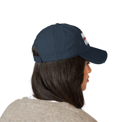 Redline Classic Logo Embroidery Distressed Dad Hat