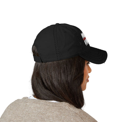 Redline Classic Logo Embroidery Distressed Dad Hat