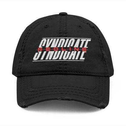 Redline Classic Logo Embroidery Distressed Dad Hat