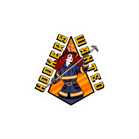 Hookers Wanted Vinyl Decal