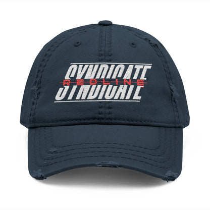 Redline Classic Logo Embroidery Distressed Dad Hat
