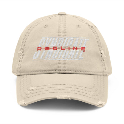 Redline Classic Logo Embroidery Distressed Dad Hat