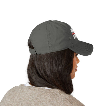 Redline Classic Logo Embroidery Distressed Dad Hat
