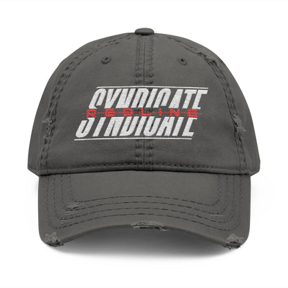 Redline Classic Logo Embroidery Distressed Dad Hat