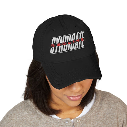 Redline Classic Logo Embroidery Distressed Dad Hat