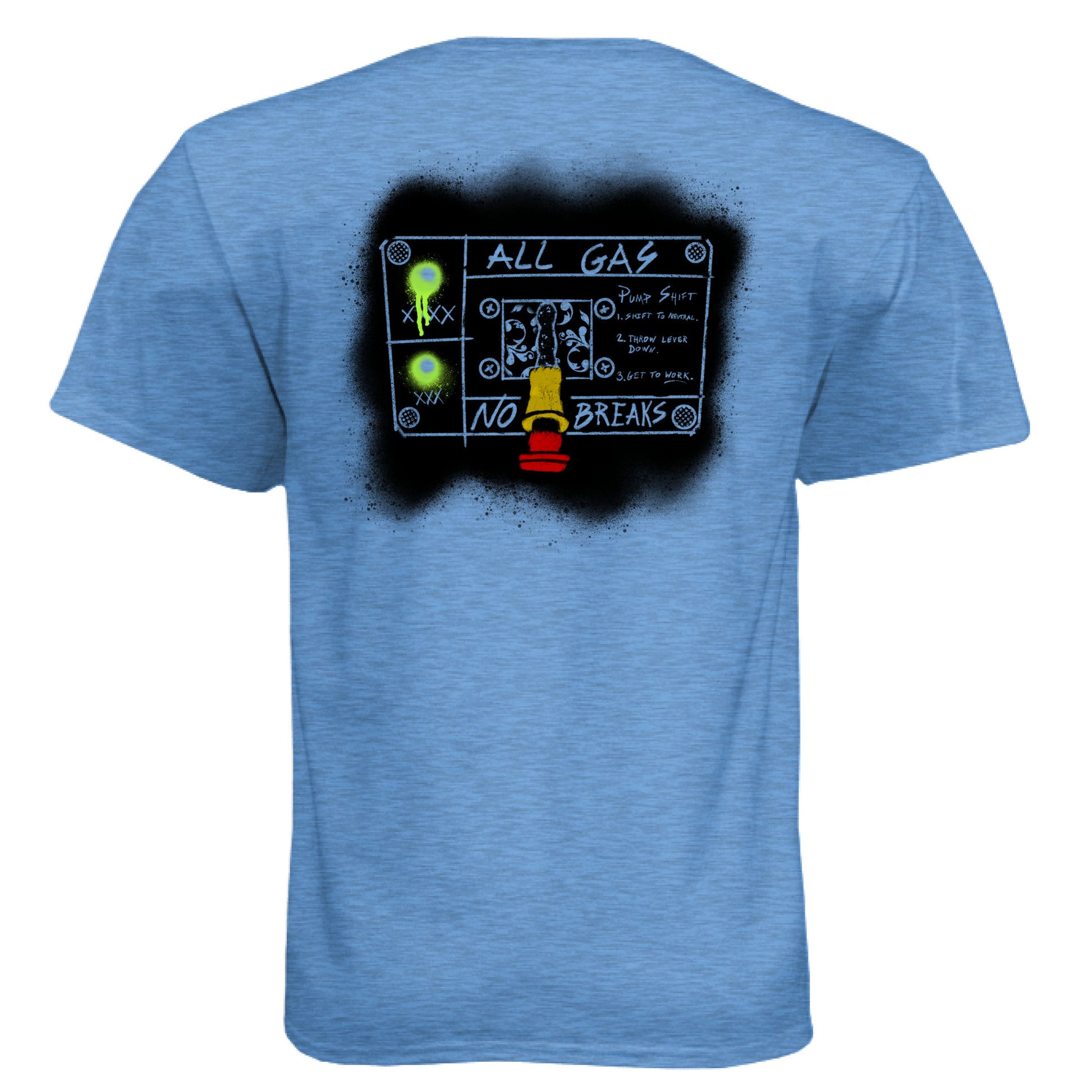 Heather Columbia Blue - BACK