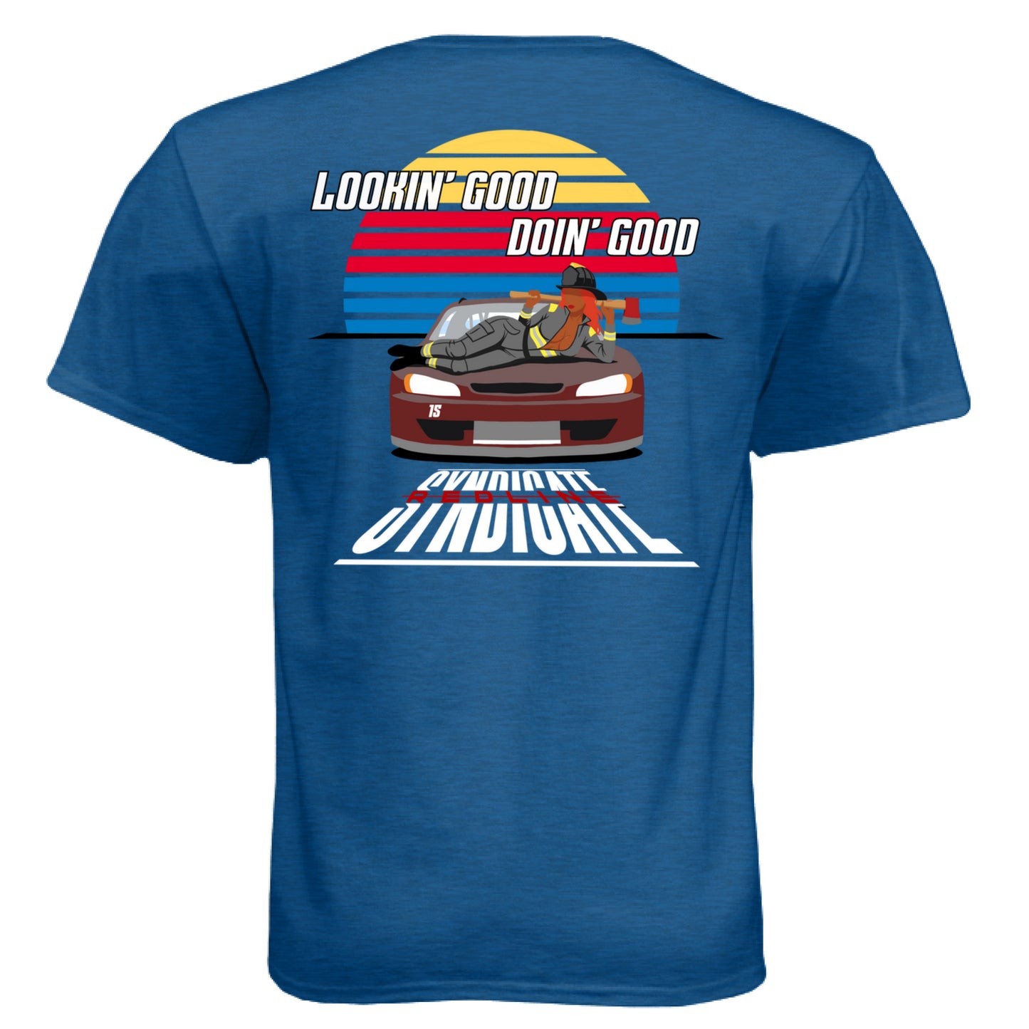 Heather Cool Blue - BACK