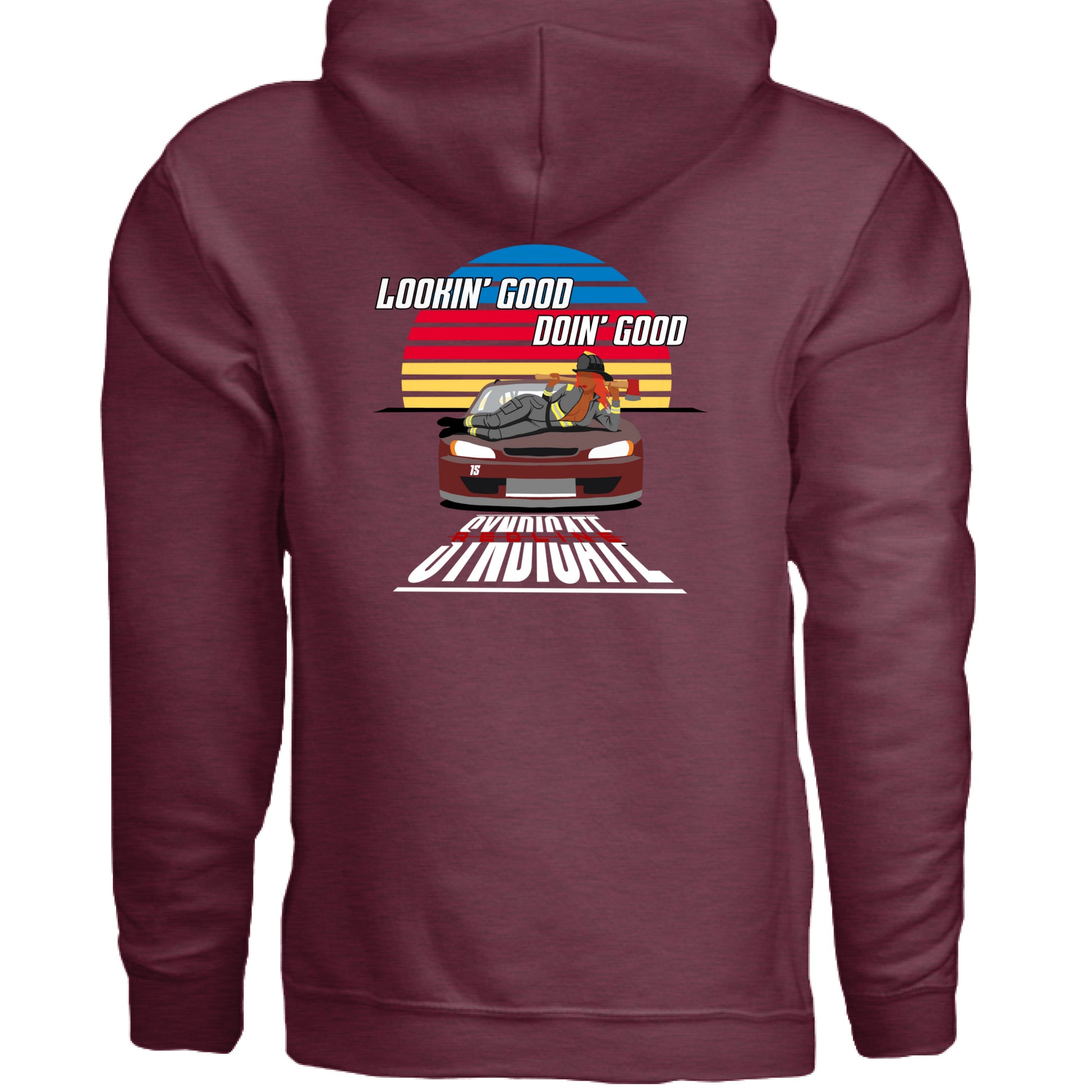 Heather Sport Dark Maroon - BACK